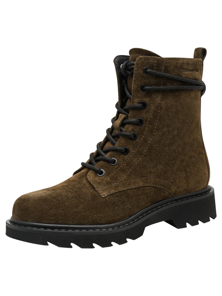 Stiefelette in OLIVE SUEDE