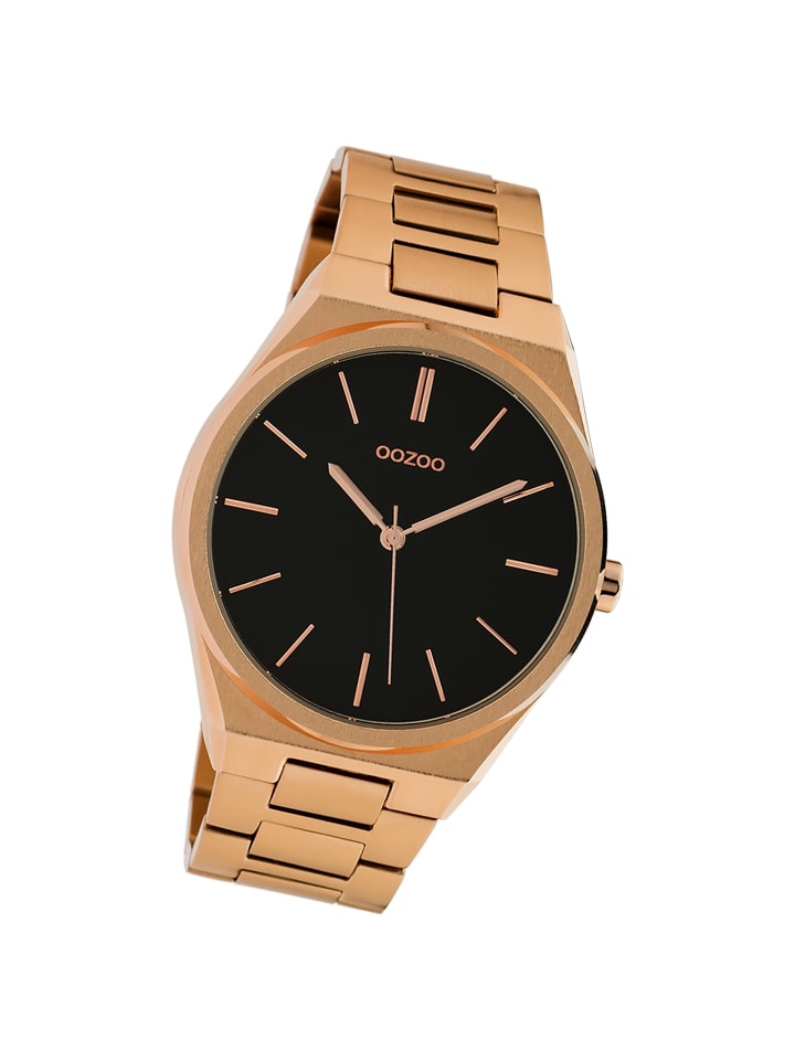 Analog-Armbanduhr Oozoo Vintage Series rosegold groß (ca. 40mm)
