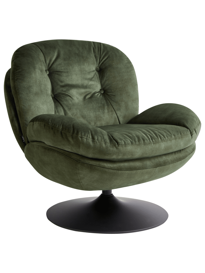 Sessel NOLVIK in Grün/Schwarz - (W) 82 x (H) 82 x (L) 85 cm