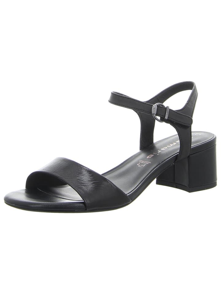 Riemchensandalette in schwarz