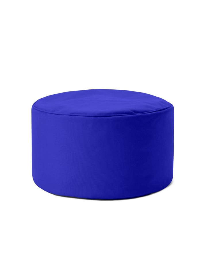 Sitzsack-Hocker Pouf rund 50l blau Blau