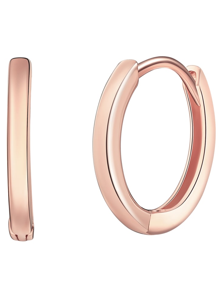 Klappcreolen aus Sterling Silber in roségold