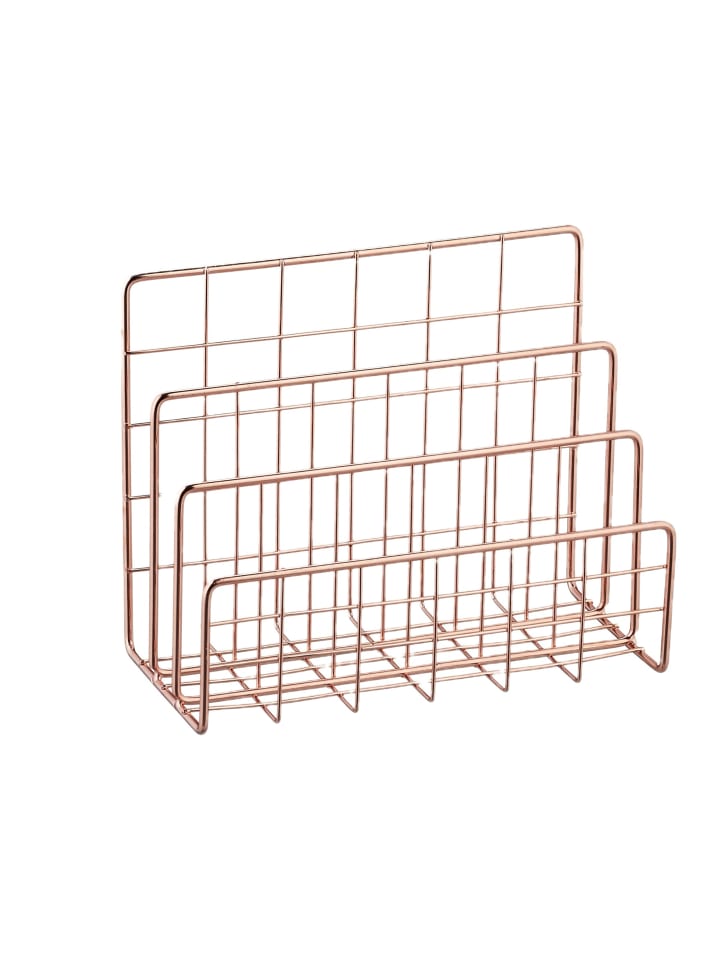 Dokumentenhalter in Roségold - (B)17,5 x (H)14 x (T)8 cm