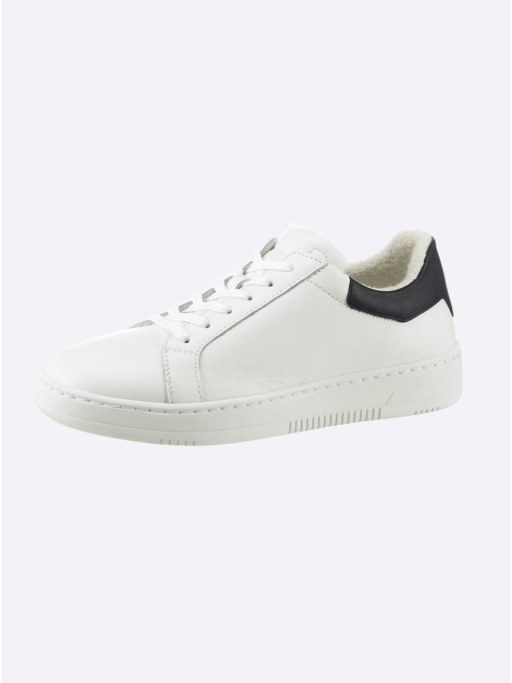 Sneaker in weiß-marine