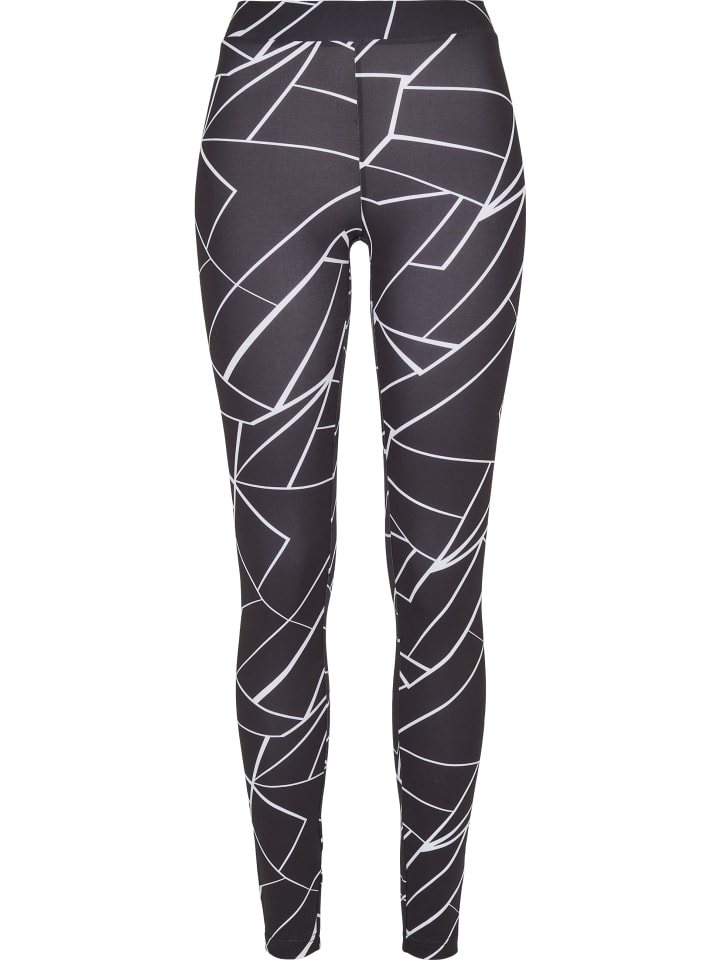 Leggings in geometric black