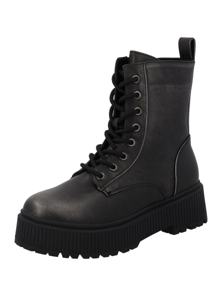 Schnürstiefel Leski in Zinngrau
