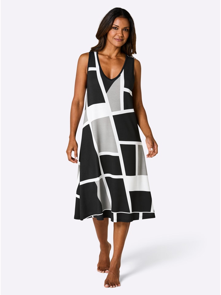 Sommerkleid in schwarz-weiß