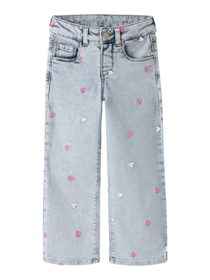 Jeans in Light Blue Bleached Denim