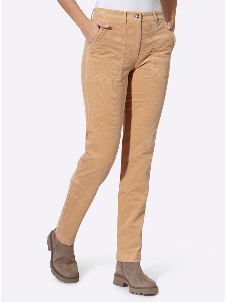 Cord-Hose in camel