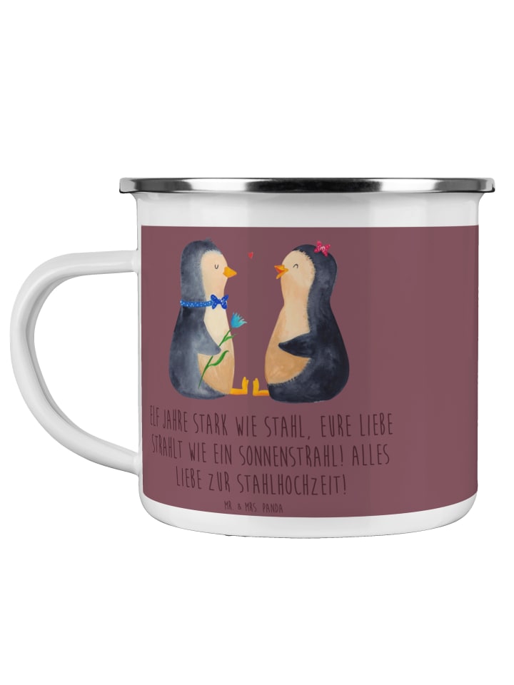 Reisebecher 11. Hochzeitstag Stahlhochzeit mit ... in Kaffa Coffee