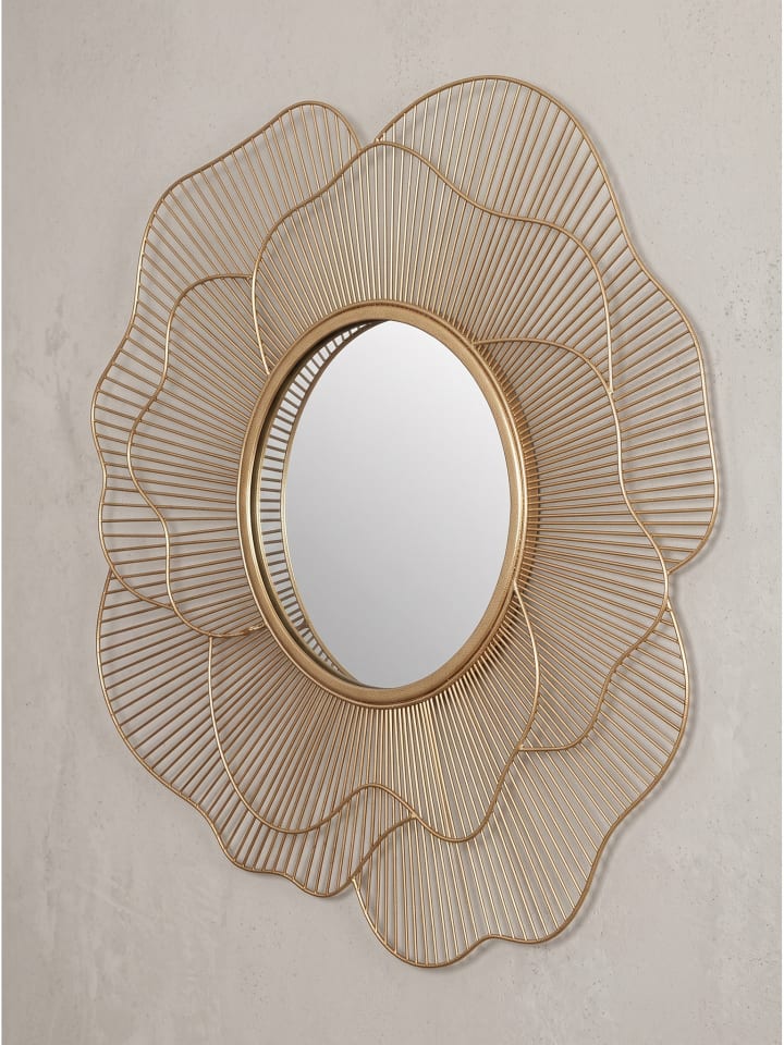 Wandspiegel Rose 77 cm Metall Design Hängespiegel , Eisen