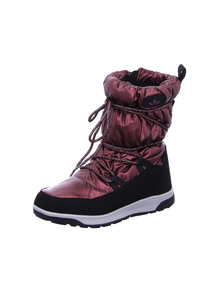 Winterstiefeletten Anabel in bordeaux/schwarz