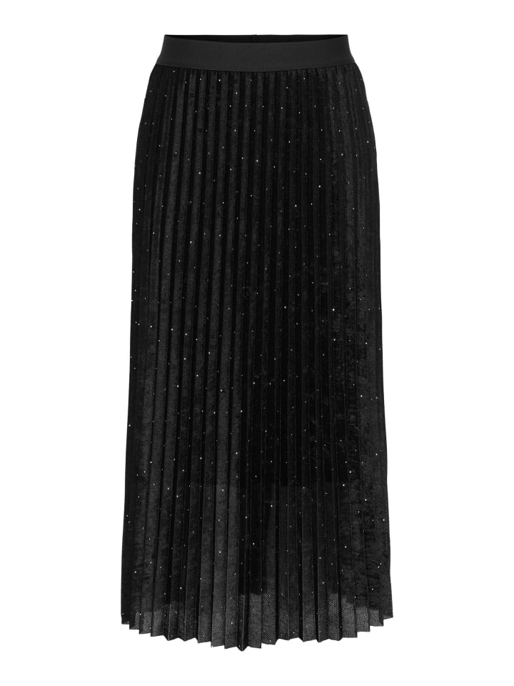 Plissierter Rock in Black