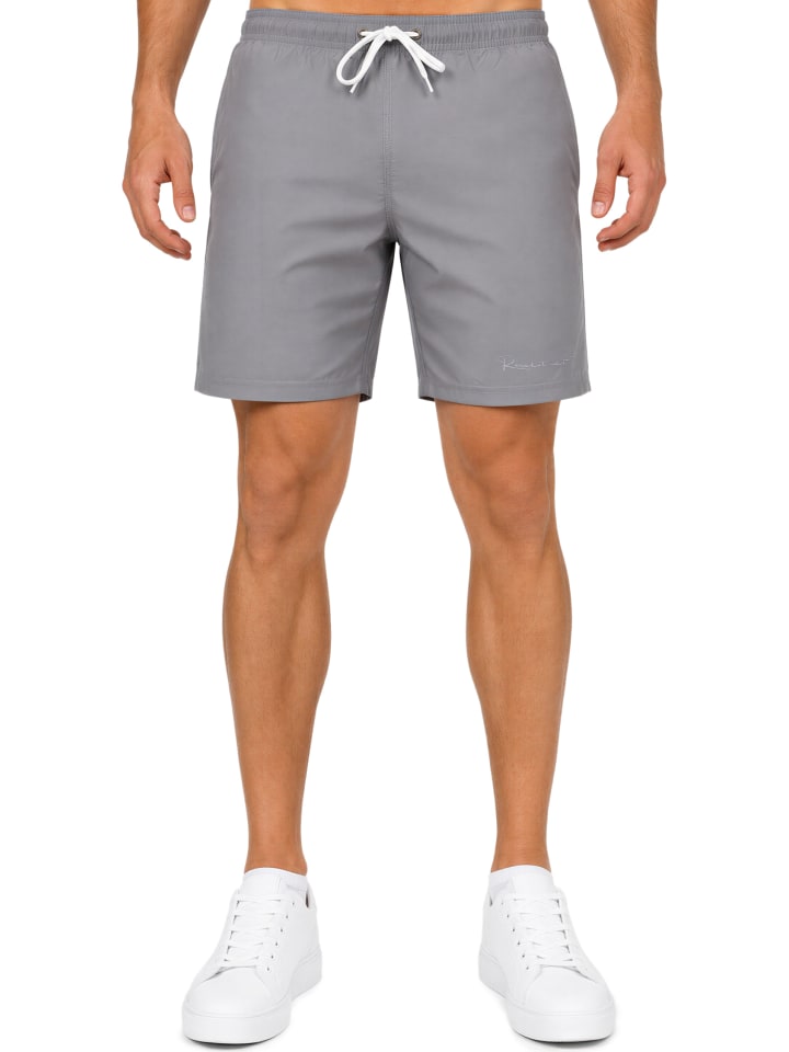 Herren Regular Fit Shorts Mid Waist in Dark Grey