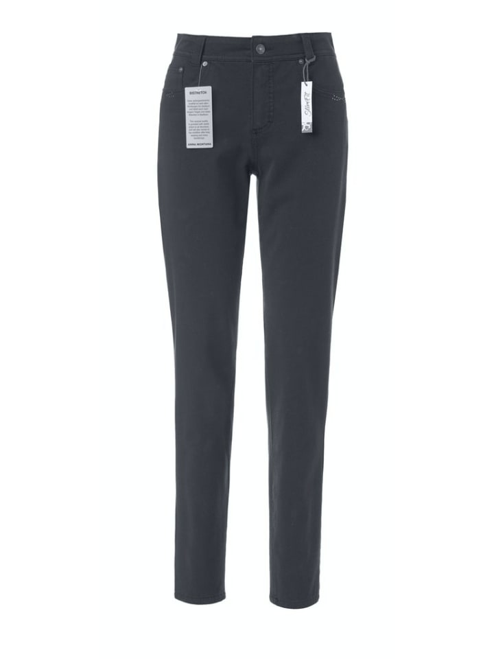 Slim Fit Jeans für Damen in schwarz