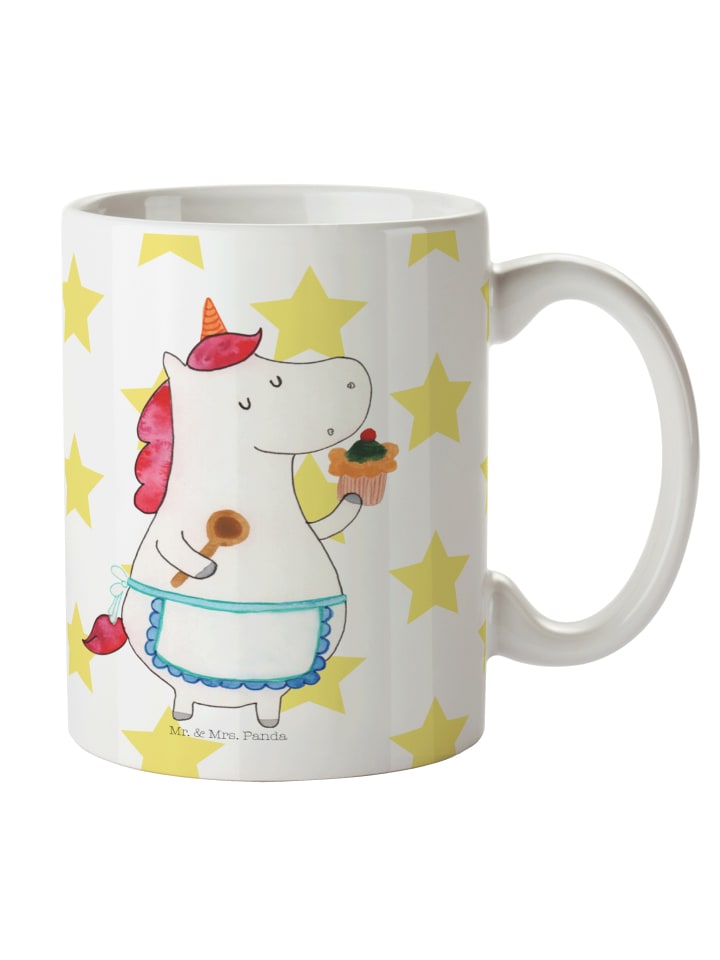 Kaffeetasse Einhorn Küche ohne Spruch in Weiß