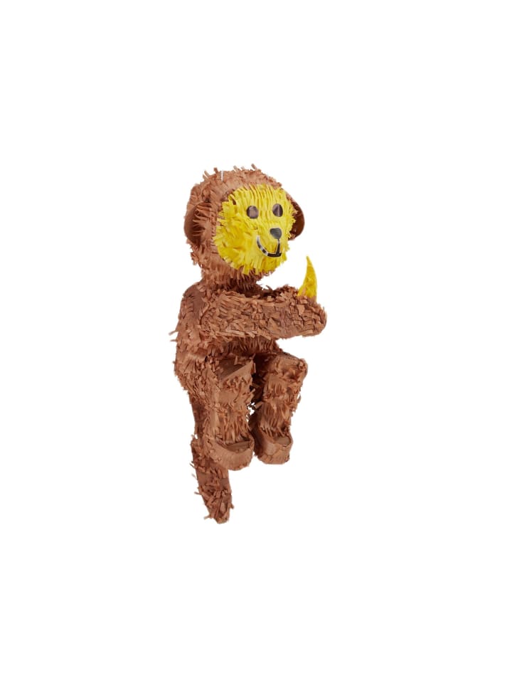 4 x Pinata Affe in Braun