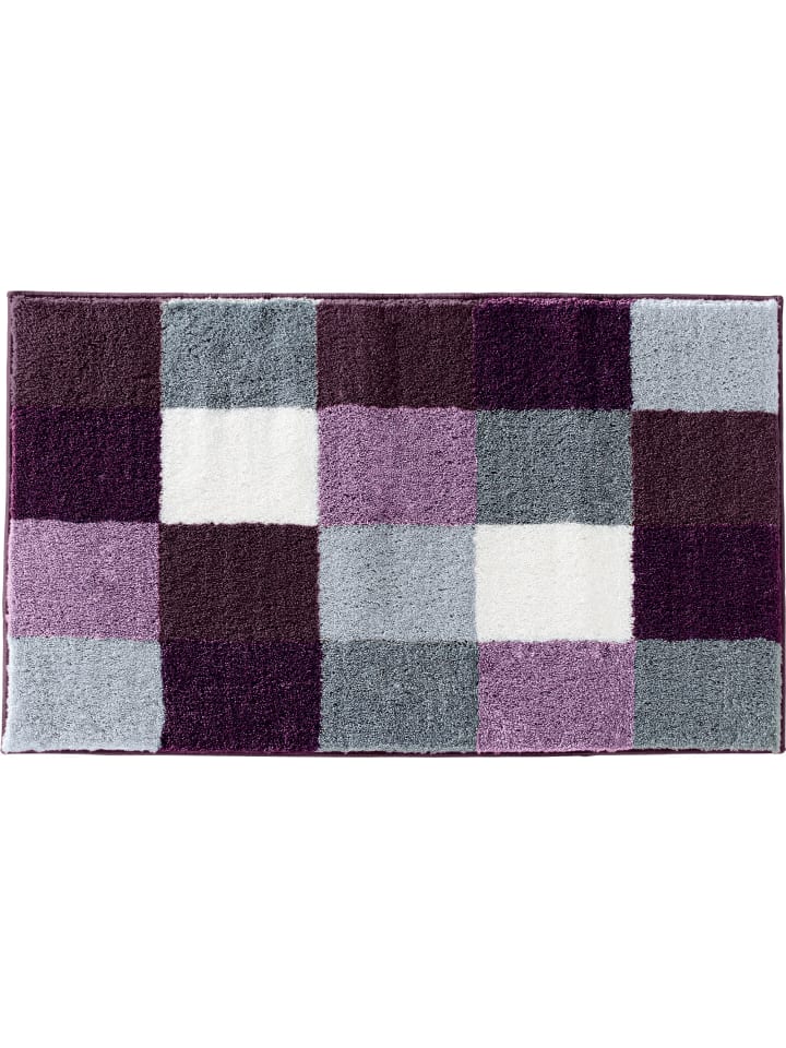 Badematte Kreta in aubergine