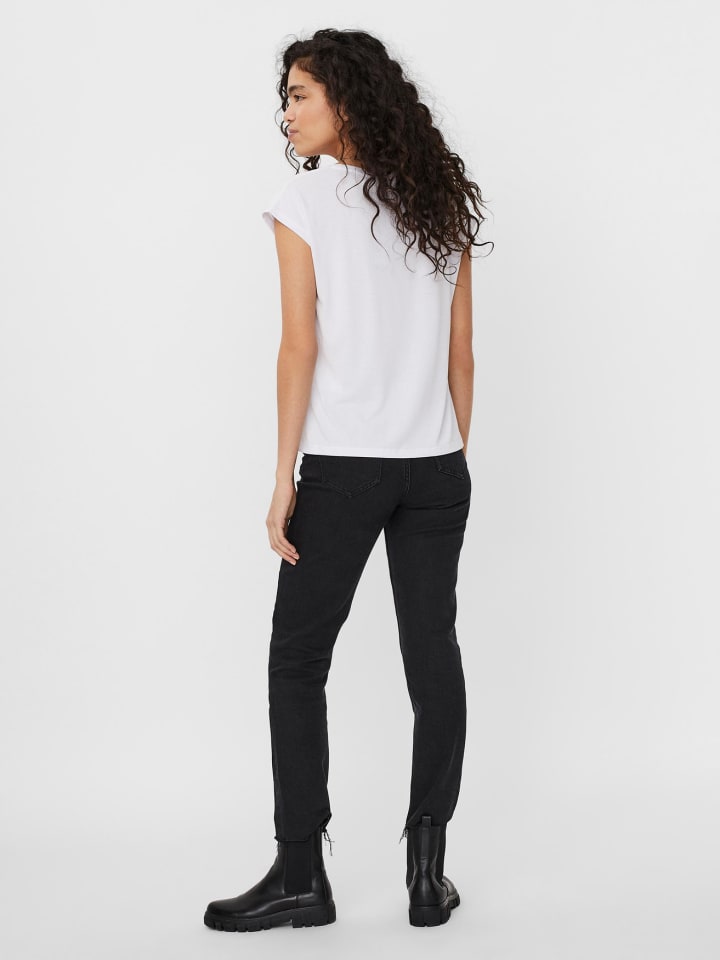 Vero Moda Basic Stretch T-Shirt V-Neck VMFILLI in Weiß-2 günstig kaufen |  limango