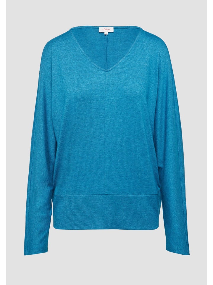 T-Shirt in 64W9_azurblau