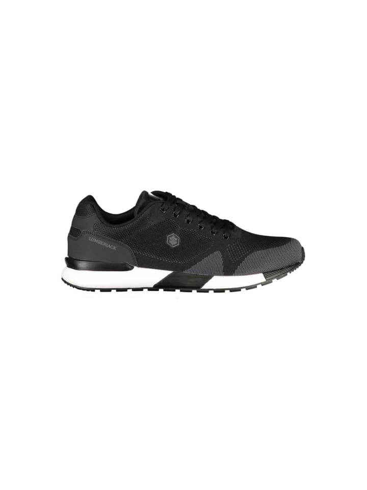 Schwarz Athletic Sneaker aus Polyester