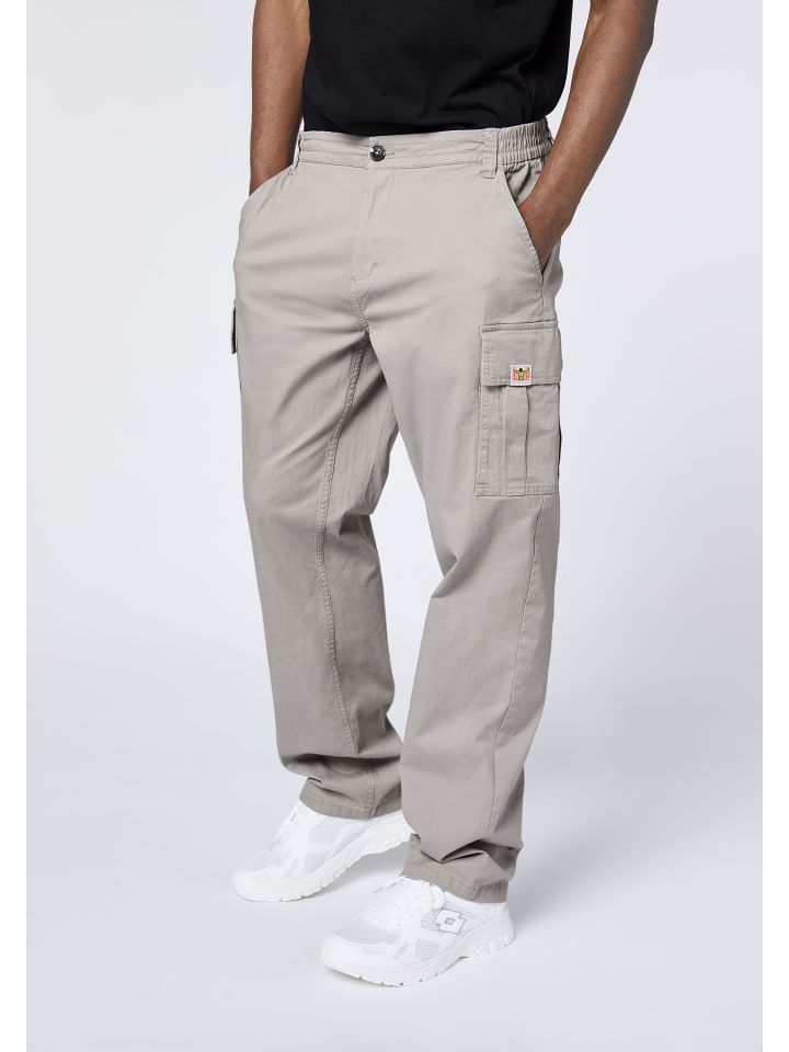 Cargohose in Grau