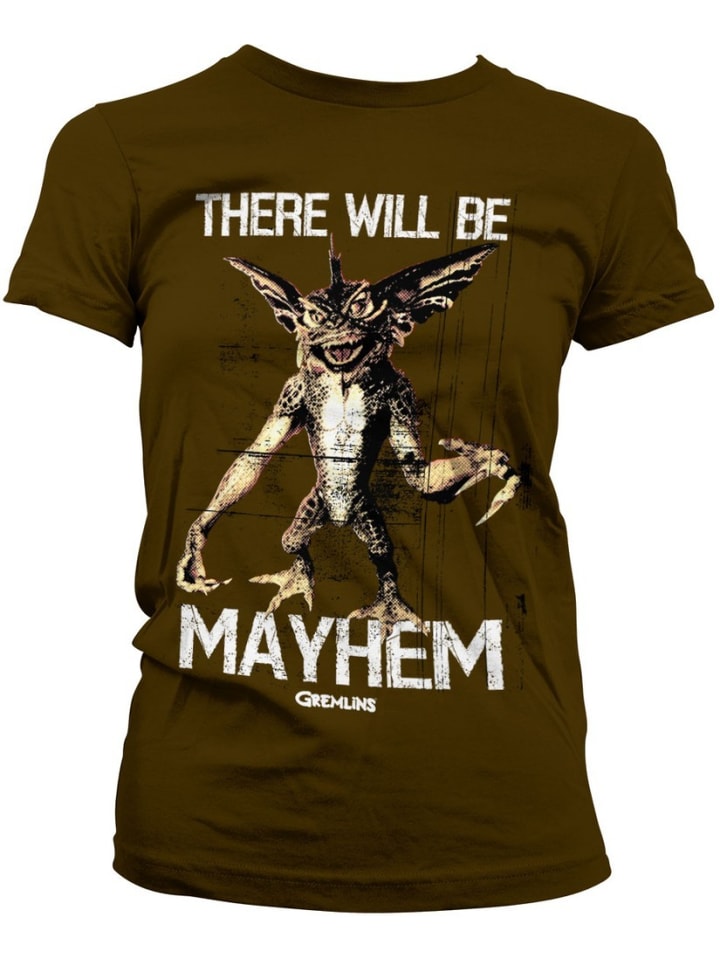 Shirt "There Will Be Mayhem Girly Tee" in Braun