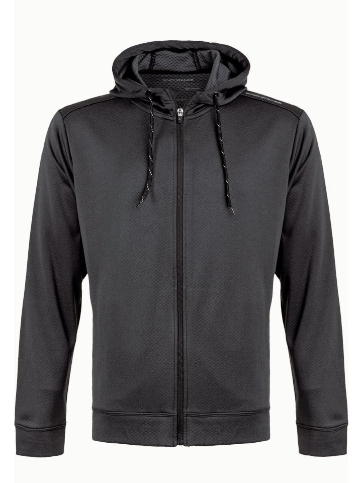 Kapuzenjacke Dereff in 1111 Black Melange