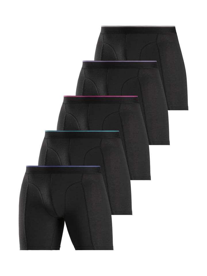 Langer Boxer in schwarz