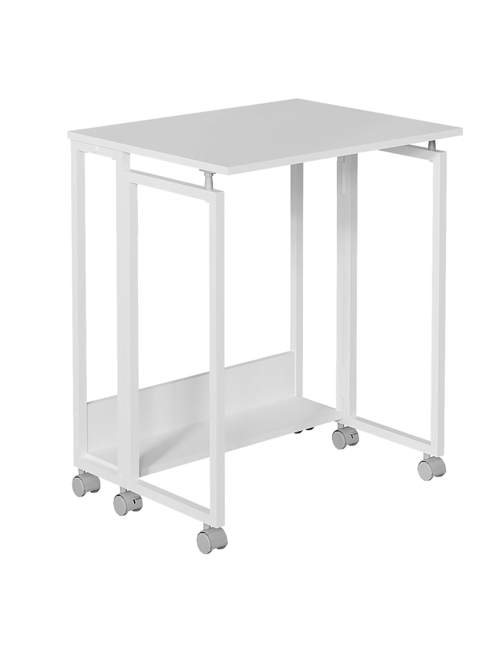 Schreibtisch "klappbar" in Weiß - (B)60 x (H)75 x (T)50 cm