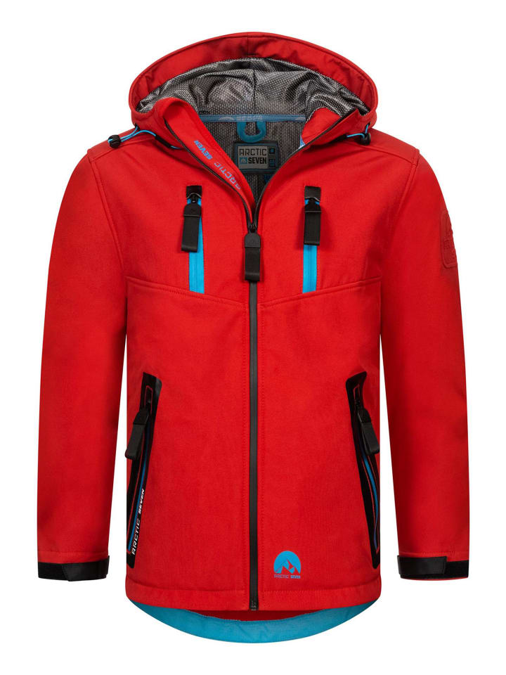 Jacke Arctic Seven Herren Softshelljacke AS306 in Rot
