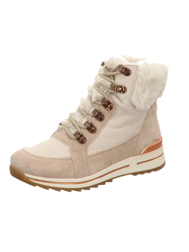 Schnürstiefel in weiß