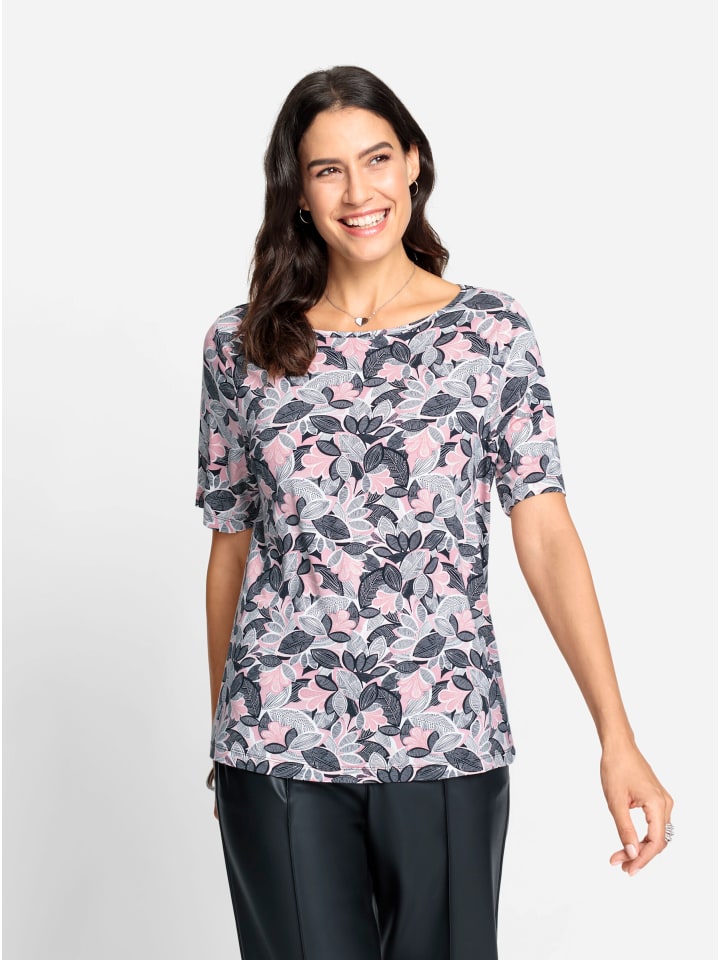 Shirt in hortensie-hellrosé-bedruckt