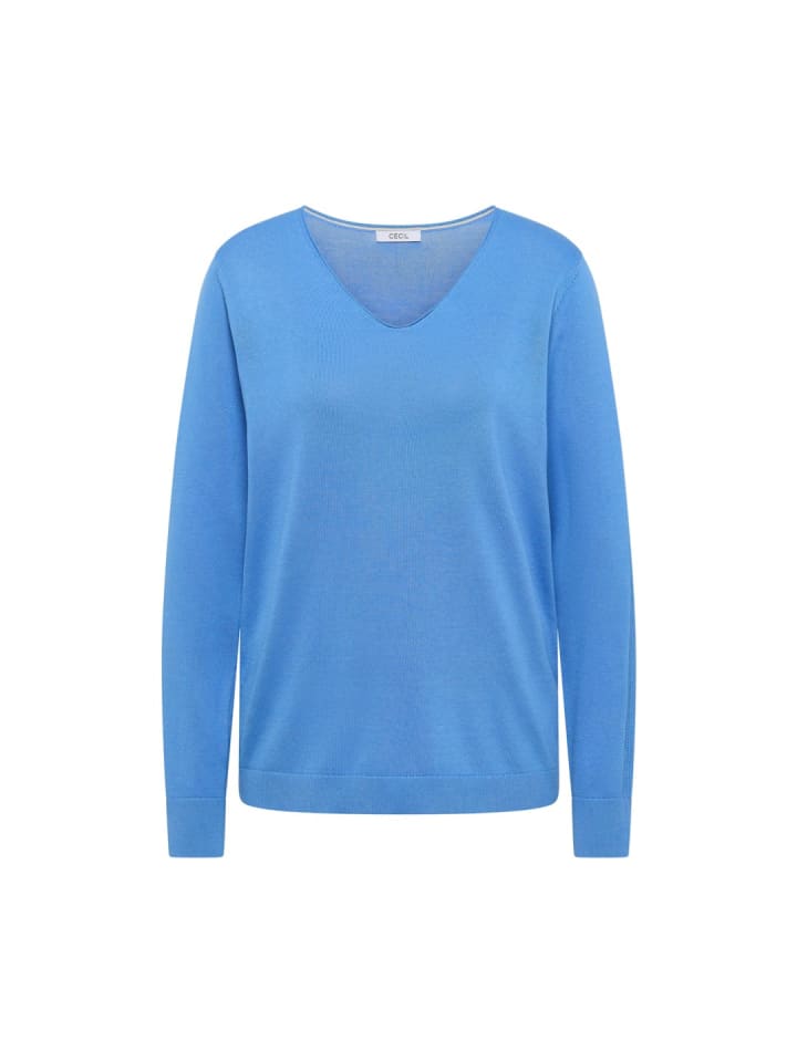 Pullover in fountain blue