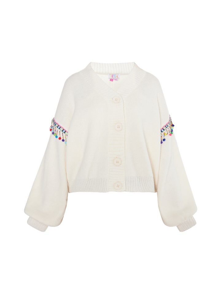 Damen Cardigan in Wollweiss