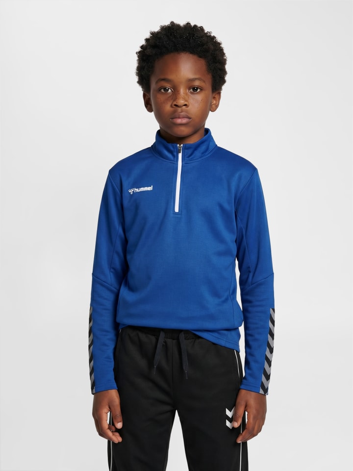 Halbreißverschluss Jacke Hmlauthentic Kinder in TRUE BLUE