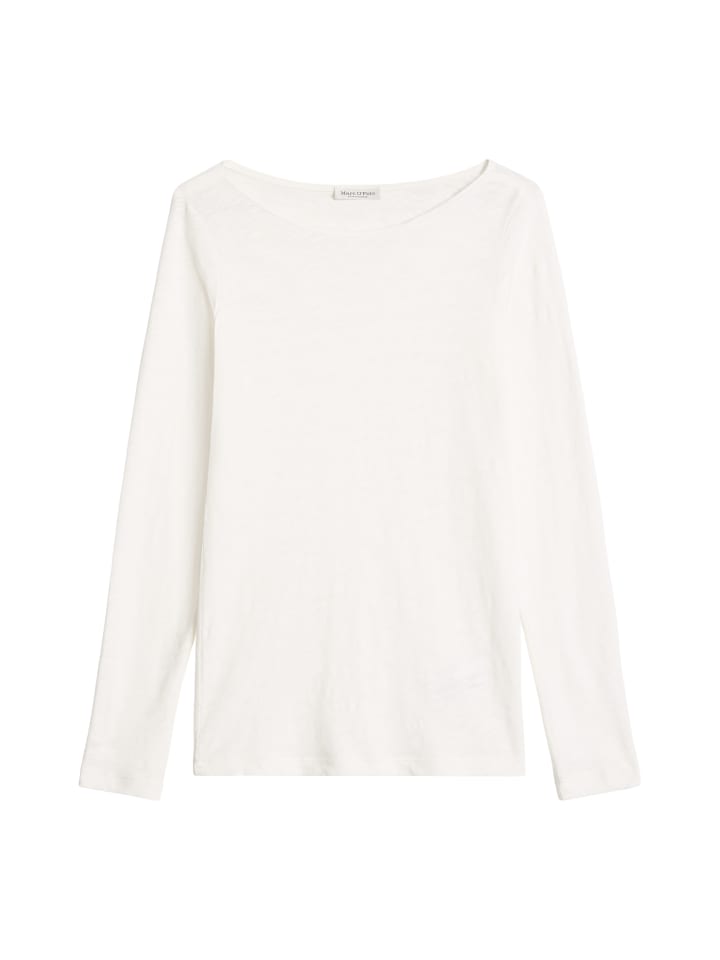 U-Boot-Longsleeve regular in White Cotton