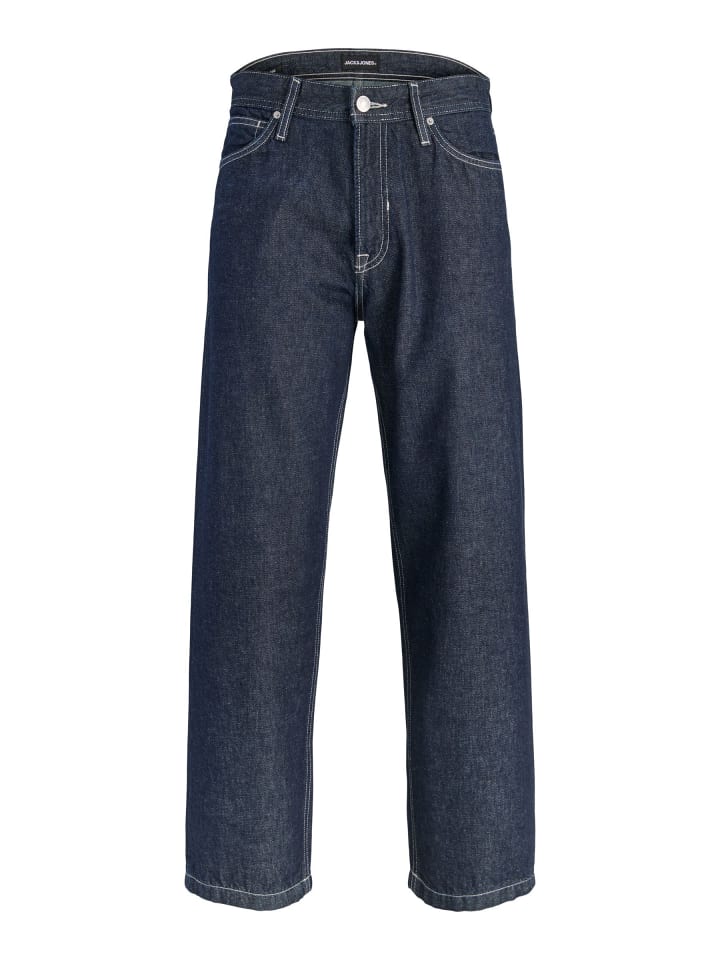 Locker geschnitten in Dark Blue Denim