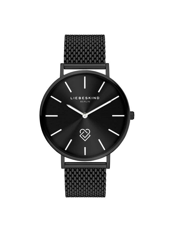 Armbanduhr Keep Loving in schwarz