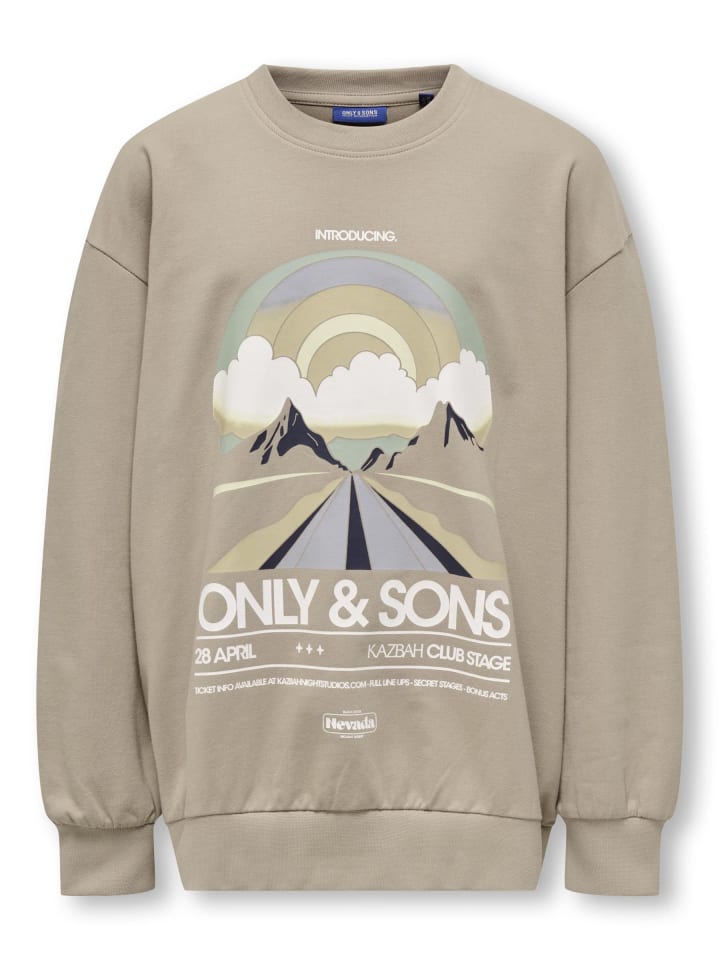 Sweatshirt in Chinchilla