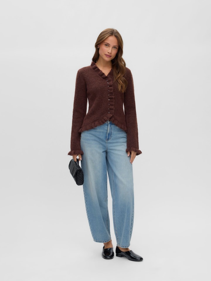 Strickjacke in Chocolate Fondant