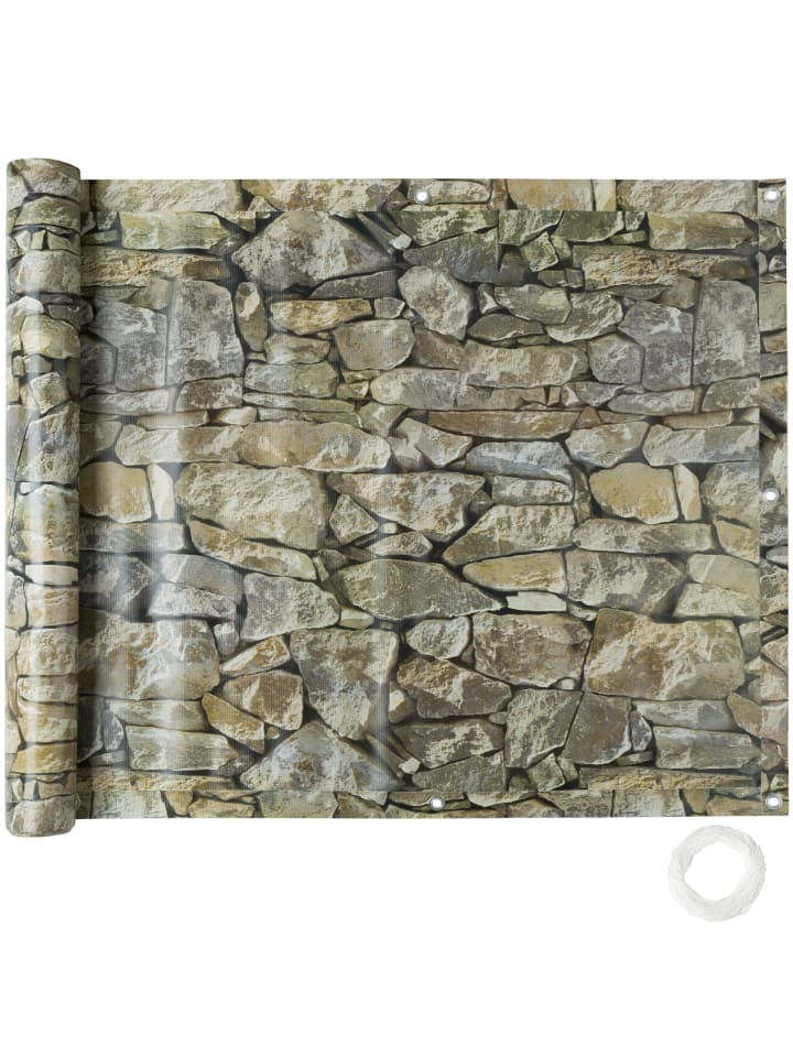 Balkonverkleidung, 600 x 90 cm, witterungsbeständig und pflegeleicht