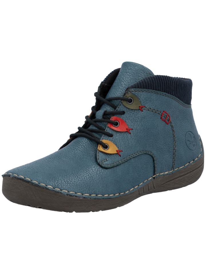 Schnürstiefel in blau