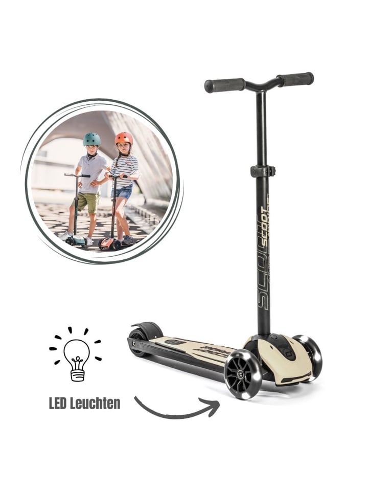 Scoot&Ride Highwaykick 5 LED - Farbe: ash