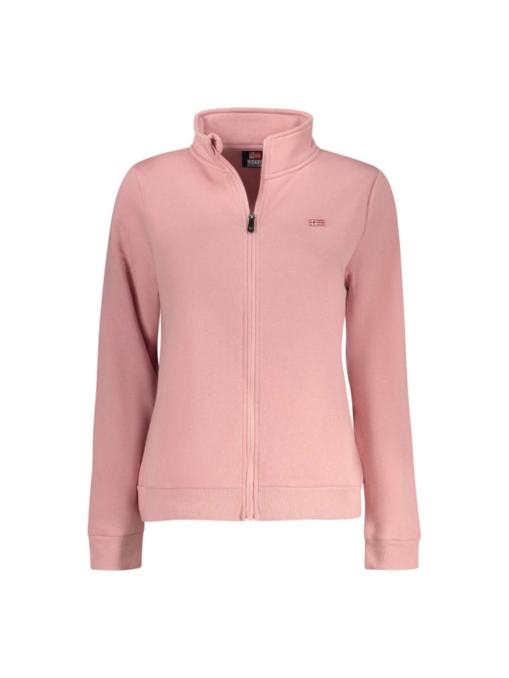 Grau Rosa Baumwolle Damen Sweatshirt