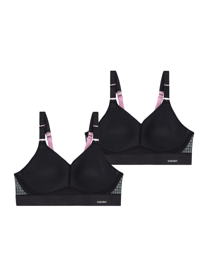 Schalen-BH Triaction Hybrid Lite in Black