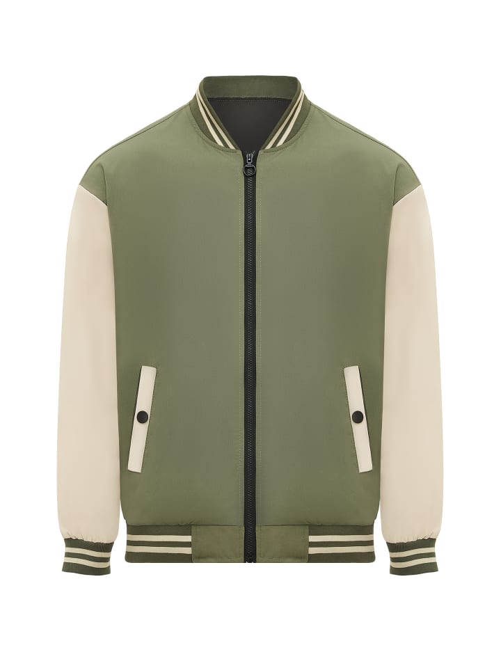 Herren Jacket in OLIVE BEIGE