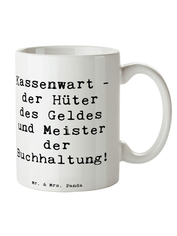 Tasse Spruch Kassenwart Meister mit Spruch in Weiß