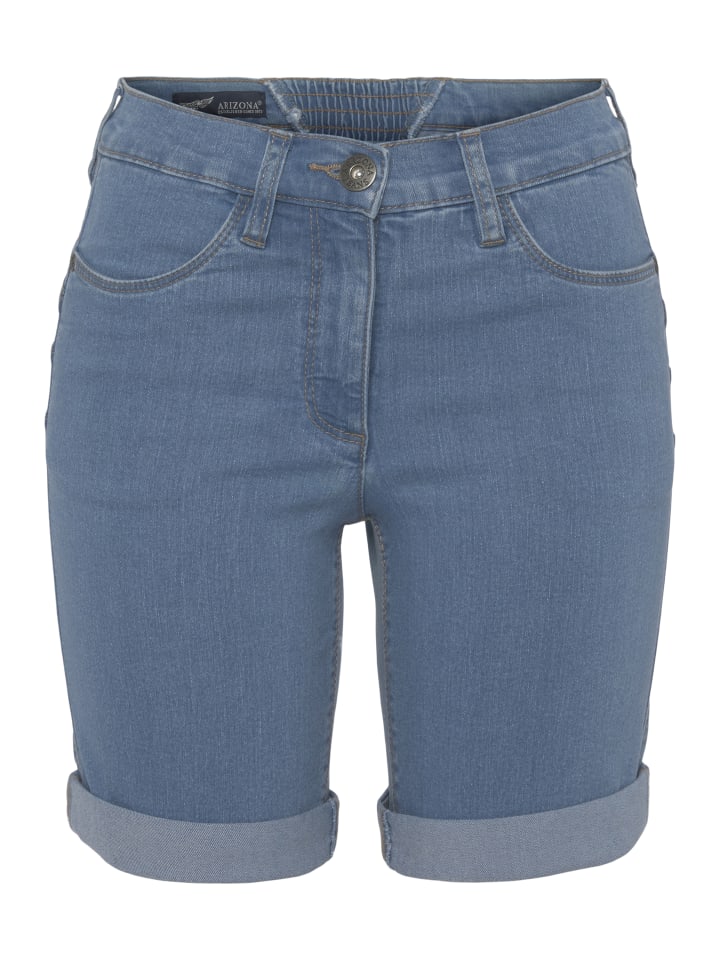 Jeansbermudas in bleached