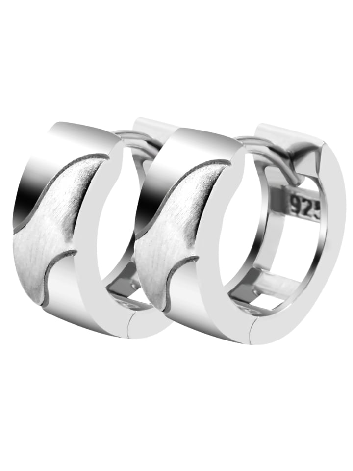 Damen Creolen aus 925 Silber in silber